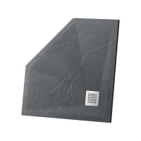Поддон для душа VINCEA из искусственного камня, 1000x1000x25, антрацит VST-4SP1010A