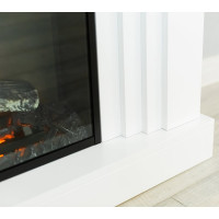 Каминокомплект ELEKAM delta с очагом pulsar 38 белый с черным (разборный) 100070