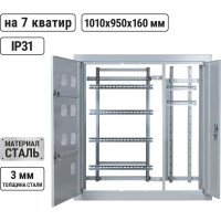 Корпус этажного щита TDM 7 кв. модификация 3, 1010x950x160 мм SQ0905-1347