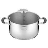 Кастрюля MAUNFELD LAURA из нержавеющей стали, со стеклянной крышкой, 24 см, 5,6 л MCS56S08GR