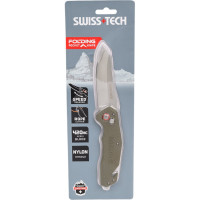 Складной нож Swiss+Tech 3.5", Сталь-4Cr13, ручка-Nylon, Speed Opening ST014014