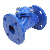 Клапан обратный шаровой DN.ru GGG50-GGG50-БНК-бс Ду50 Ру16 фланцевый, чугунный D100-02422