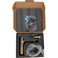 Смеситель для умывальника FASHUN золото A1085-35