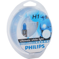 Автолампа PHILIPS H1, 55 P14.5s DIAMOND VISION 5000K 2 шт. 12V 1,5,30 HIT 12258DVS2