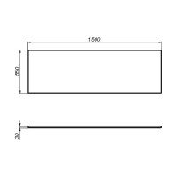 Фронтальная панель для ванны AM.PM Sense New, А0 150х70 W76A-150-070W-P