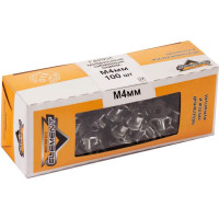 Мебельная забивная гайка Element М4 белый цинк 100 шт 307430
