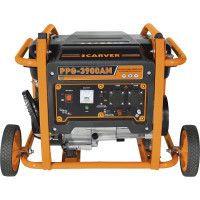 Генератор CARVER PPG- 3900АM бензин LT-170F, 2,8/3,0 кВт, 220В, бак 15 л, колеса 01.020.00027