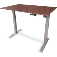 Стол с регулируемой высотой StolStoya МОТОР UP рама серая, столешница ЛДСП, Орех Сопрано, 145x80 PE211ISSLO145