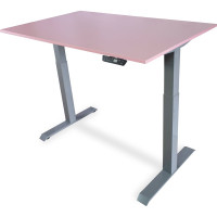 Стол с регулируемой высотой StolStoya МОТОР UP рама серая, столешница ЛДСП, Барби, 160x80 PE211ISSLBB160