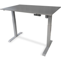 Стол с регулируемой высотой StolStoya МОТОР UP рама серая, столешница ЛДСП, Вулкан, 160x80 PE211ISSLS160
