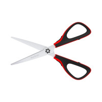 Ножницы Berlingo easycut 300 19 см, красные, мягкие вставки, европодвес DNn_19035_b