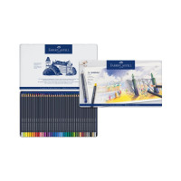 Цветные карандаши Faber-Castell goldfaber, 36 цветов, круглые, заточенные, металлическая коробка 114736