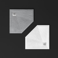 Поддон для душа VINCEA из искусственного камня, 900x900x25, белый матовый VST-4SP9090W