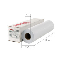 Бумага широкоформатная InkJet Комус 80г 310ммх175 76мм 654107