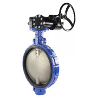 Затвор дисковый поворотный DN.ru WCB-316L-EPDM Ду400 Ру16 с редуктором D050-02040