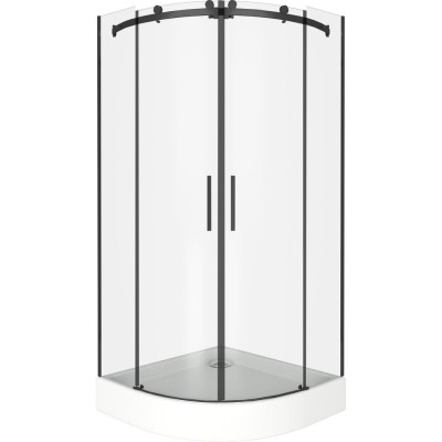 Душевое ограждение GooD DooR GALAXY R-TD-100-C-B ГЛ00019
