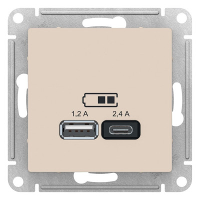 Usb розетка Systeme Electric AtlasDesign ATN000239