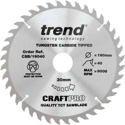 Пильный диск Trend CSB/19040/10
