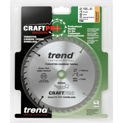 Пильный диск Trend CSB/16540T/10