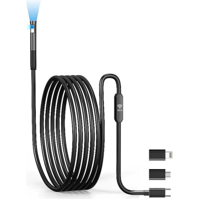 iCarTool Видеоэндоскоп-USB для смартфона/планшета, 2 камеры 2Мп (1920x1080), зонд 7.9мм, длина 1м IC-V801-2