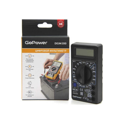 GoPower Мультиметр DigiM 200 (1/100) 00-00020173