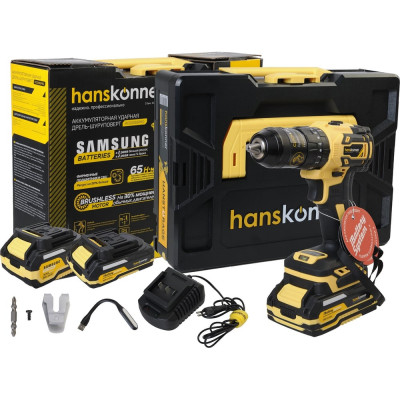 Hanskonner Аккумуляторный шуруповерт 1BatterySystem HCD2065PRO