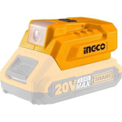 INGCO Фонарь и USB адаптер для аккумулятора P20S CUCLI2022