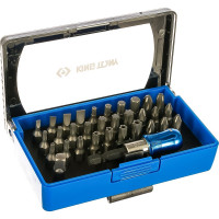 Набор вставок бит (1/4", TORX, HEX, PZ, PH, SLOT) 32 предмета KING TONY 1032CQ