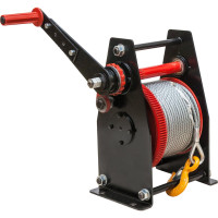 Ручная барабанная лебедка ЦМК ЛР-1 трос 6,5мм*40м L0002