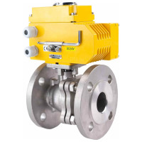 Шаровой кран DN.ru КШФП.316.200 Ду50 Ру40 с электроприводом QT-008 24В D160-02087