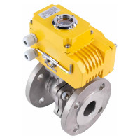 Шаровой кран DN.ru КШФП.316.200 Ду50 Ру40 с электроприводом QT-008 24В D160-02087