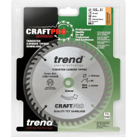 Пильный диск 165 мм, 48 зубьев, в комплекте 10 штук TREND CSB/16548B/10