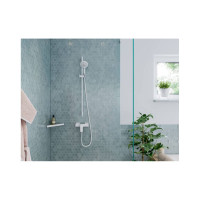 Душевая штанга Hansgrohe 28631700 Unica S Puro 90 см со шлангом, матовый белый 00059271