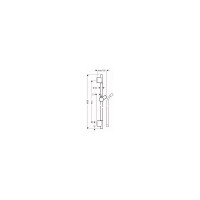 Душевая штанга Hansgrohe 28631700 Unica S Puro 90 см со шлангом, матовый белый 00059271