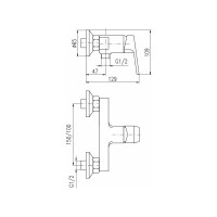 Смеситель для душа RavSlezak Colorado CO381.5CMATZ