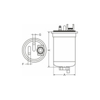Фильтр топливный SCT ST6080