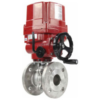 Шаровой кран DN.ru КШФП.316.200 Ду50 Ру40 с электроприводом EX-010 220В D160-02089