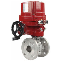 Шаровой кран DN.ru КШФП.316.200 Ду50 Ру40 с электроприводом EX-010 220В D160-02089