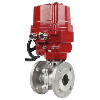 Шаровой кран DN.ru КШФП.316.200 Ду50 Ру40 с электроприводом EX-010 220В D160-02089