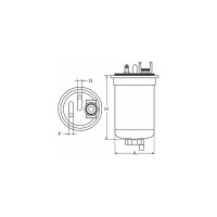 Фильтр топливный SCT ST6134