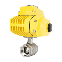 Кран шаровой DN.ru КШМП.316.230-ISO Ду32 Ру63 с электроприводом QT-005 24В D160-00173