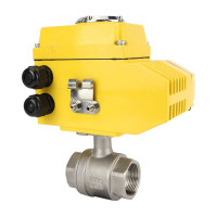 Кран шаровой DN.ru КШМП.316.230-ISO Ду32 Ру63 с электроприводом QT-005 24В D160-00173