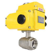 Кран шаровой DN.ru КШМП.316.230-ISO Ду32 Ру63 с электроприводом QT-005 24В D160-00173