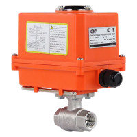 Кран шаровой DN.ru КШМП.316.230-ISO Ду25 Ру63 с электроприводом QT-003-MINI 220В D160-07641