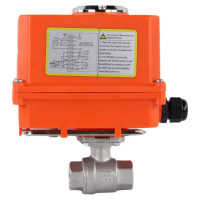 Кран шаровой DN.ru КШМП.316.230-ISO Ду25 Ру63 с электроприводом QT-003-MINI 220В D160-07641