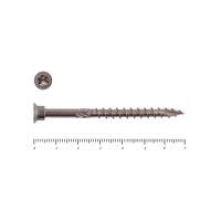 Саморезы по дереву КРЕП-КОМП из нерж. стали AISI410 с фрезой 5.0х70 мм 100 шт. 05070AS