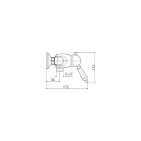 Смеситель для душа RavSlezak Labe L581.5CMAT