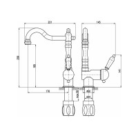 Смеситель для кухни RavSlezak LABE L008.5/8CMATZ
