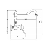Смеситель для кухни RavSlezak LABE L502.5/28