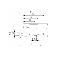Смеситель для ванны RavSlezak VT454.5CMAT